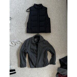 Steph & Barry Woolly Mammoth Wool Jacket (M) + Vintage GAP Puffer Vest (S) Bundl